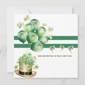 Laten we St. Patrick's Dag vieren Kaart (Achterkant)