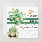 Laten we St. Patrick's Dag vieren Kaart (Voorkant)