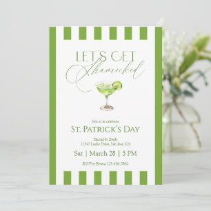 Laten we St. Patrick's Dag Vieren Shamrock Feest Kaart