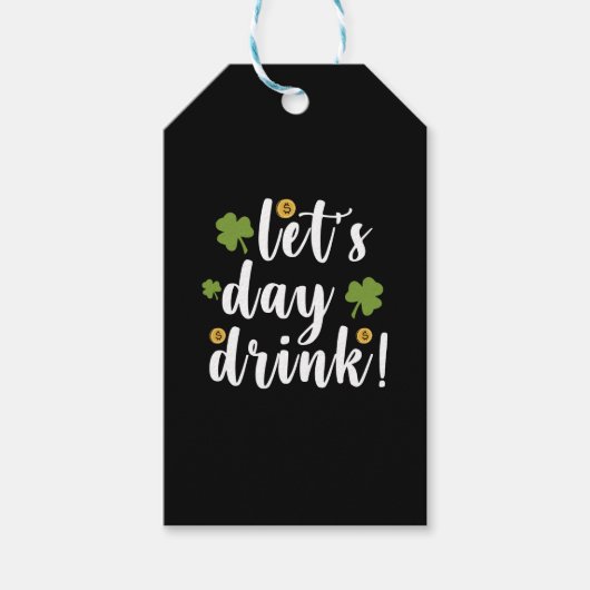 Laten we St. Patrick's Day drinken Cadeaulabel (Voorkant)