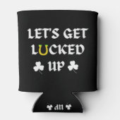 Laten we St. Patrick's Day geluk hebben Blikjeskoeler (Achterkant)
