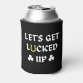 Laten we St. Patrick's Day geluk hebben Blikjeskoeler (Blikje Achterkant)