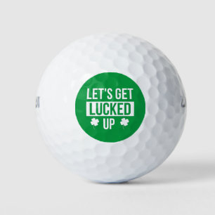 Laten we St. Patrick's Day geluk hebben Golfballen