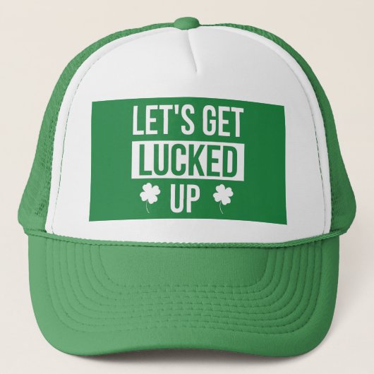 Laten we St. Patrick's Day geluk hebben Trucker Pet (Voorkant)