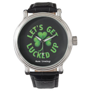 Laten we St. Patrick's Day leuk vinden Horloge