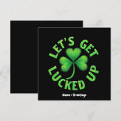 Laten we St. Patrick's Day leuk vinden Kaart (Voorkant / Achterkant)
