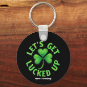 Laten we St. Patrick's Day leuk vinden Sleutelhanger (Voorkant)