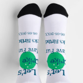 Laten we staken hebben plezier groene bal verjaard sokken (Top)