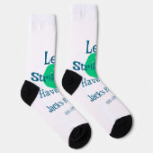 Laten we staken hebben plezier groene bal verjaard sokken (Rechts)