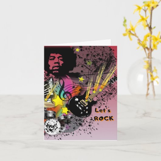 Laten we steen maken kaart (Gele Bloem)