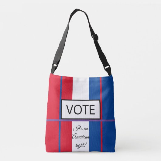 Laten we stemmen! Crossbody Bag Crossbody Tas (Achterkant)