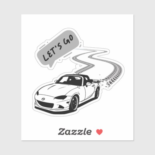 Laten we Sticker Car gaan (Vel)