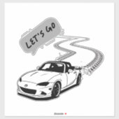 Laten we Sticker Car gaan (Vel)