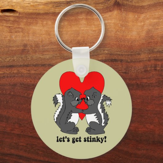 laten we stinken sleutelhanger (Voorkant)