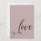 Laten we Stof Elegante Stof Roze Ontvangst Alleen  Kaart (Achterkant)