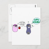 Laten we Streak Briefkaart (Voorkant / Achterkant)