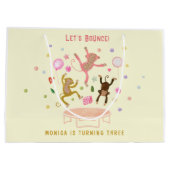 Laten we stuiterende apen kinder verjaardag groot cadeauzakje (Achterkant)