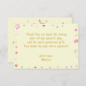 Laten we stuiterende apen kinderen verjaardag bedankkaart (Voorkant / Achterkant)