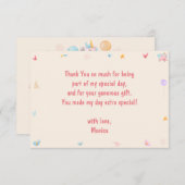 Laten we stuiterende eenhoorns kinderverjaardag bedankkaart (Voorkant / Achterkant)