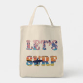 Laten we Surf maken Tote Bag (Achterkant)