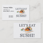 Laten we Sushi eten Visitekaartje (Voorkant / Achterkant)