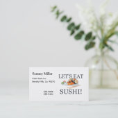 Laten we Sushi eten Visitekaartje (Staand voorkant)