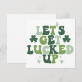 Laten we SVG / PNG St. Patrick's Day in de gaten h Feestdagenkaart (Voorkant / Achterkant)
