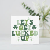 Laten we SVG / PNG St. Patrick's Day in de gaten h Feestdagenkaart (Staand voorkant)