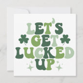 Laten we SVG / PNG St. Patrick's Day in de gaten h Feestdagenkaart (Voorkant)