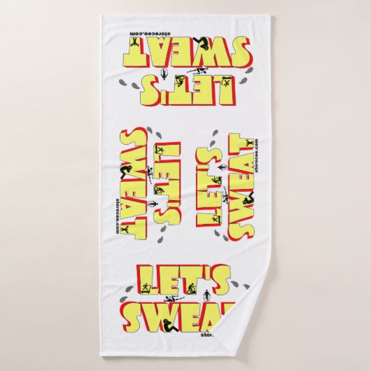 Laten we Sweat Badhanddoek (Badhanddoek)