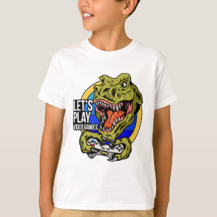 Laten we T-Rex Gamer spelen   T-shirt
