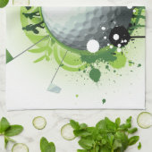 Laten we T - shirts voor golf Theedoek (Gevouwen)