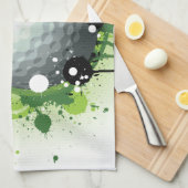 Laten we T - shirts voor golf Theedoek (Quarter Fold)