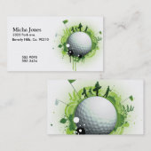 Laten we T - shirts voor Golf Visitekaartje (Voorkant / Achterkant)