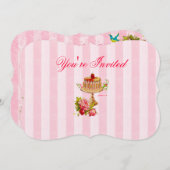 Laten we taart eten 5 "x 7" gevormde uitnodigingen (Voorkant / Achterkant)