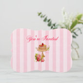 Laten we taart eten 5 "x 7" gevormde uitnodigingen (Staand voorkant)