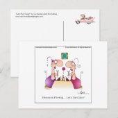 LATEN WE TAART ETEN! Briefkaart van April McCallum (Voorkant / Achterkant)