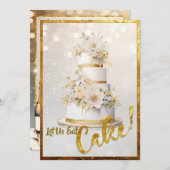 Laten we taart eten! Uitnodiging (Voorkant / Achterkant)