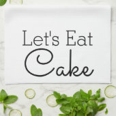 Laten we taart script eten theedoek (Gevouwen)