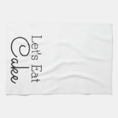 Laten we taart script eten theedoek (Horizontaal)