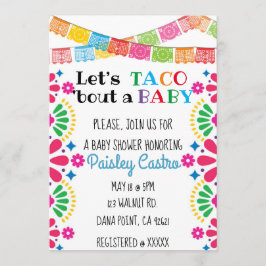 Laten we Taco 'bout a Baby Invitation Kaart