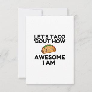Laten we Taco 'Bout' Bedankkaart