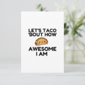 Laten we Taco 'Bout' Bedankkaart (Staand voorkant)