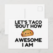 Laten we Taco 'Bout' Briefkaart (Voorkant / Achterkant)