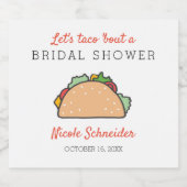 Laten we taco 'Bout een Bruiloftsfeest Fiesta Them Bier Etiket (Enkel label)