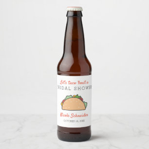 Laten we taco 'Bout een Bruiloftsfeest Fiesta Them Bier Etiket
