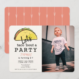 Laten we taco 'bout een feestje Fiesta Foto Verjaa Kaart