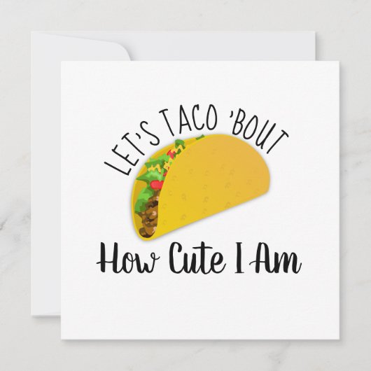 Laten we Taco 'Bout Hoe Schattig Ik Ben (Voorkant)
