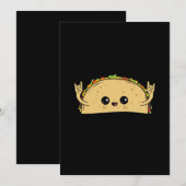 Laten we Taco Bout it Taco Pun Cute Taco Save The Date (Voorkant / Achterkant)