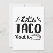 Laten we Taco "Bout it" zeggen Bedankkaart (Voorkant)